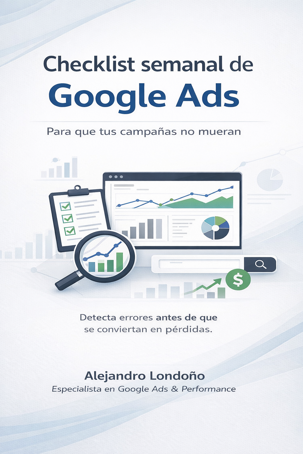Portada del Checklist Semanal de Google Ads
